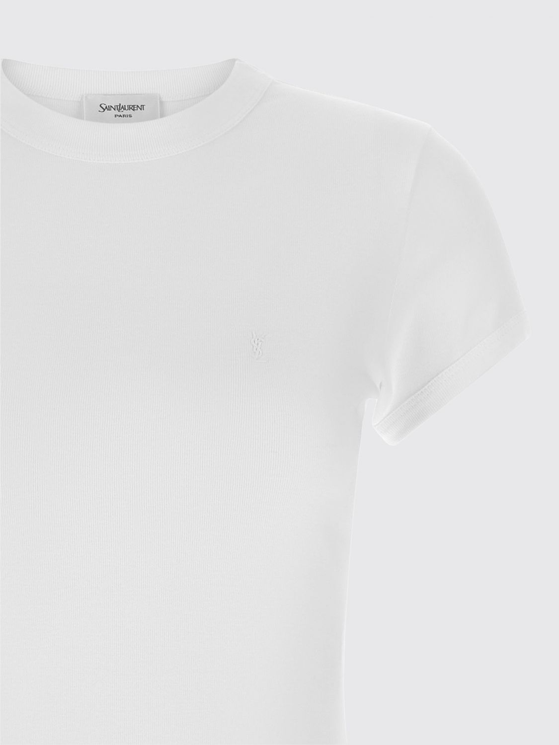 Saint Laurent Women Saint Laurent Cotton T-Shirts SAINT LAURENT