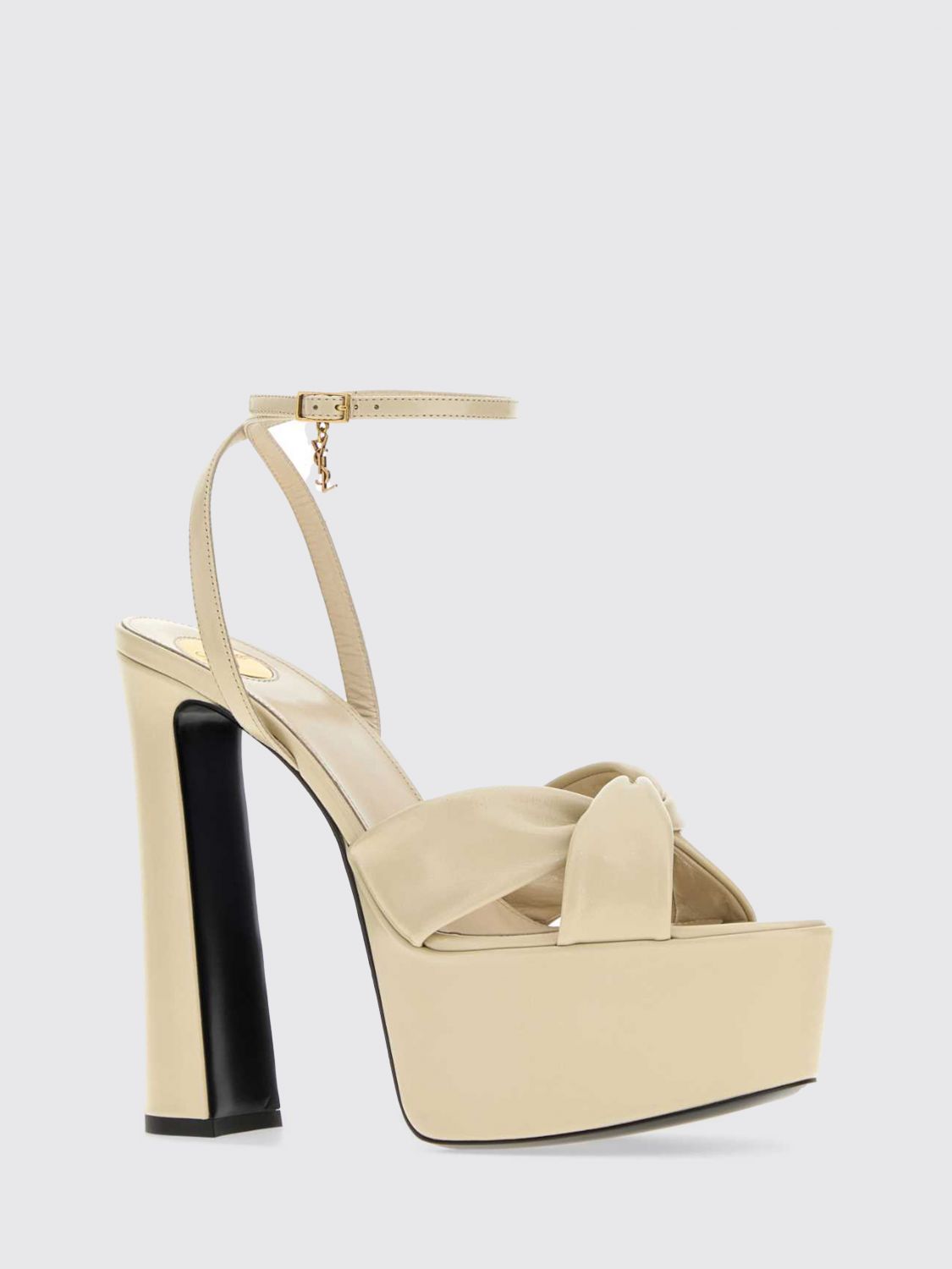 Saint Laurent Heeled Sandal Woman White SAINT LAURENT