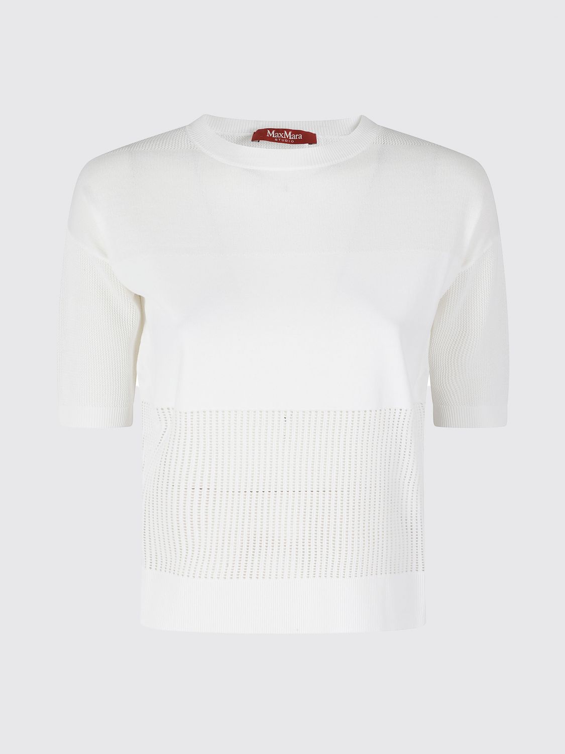 Max Mara Studio Top Woman White MAX MARA STUDIO