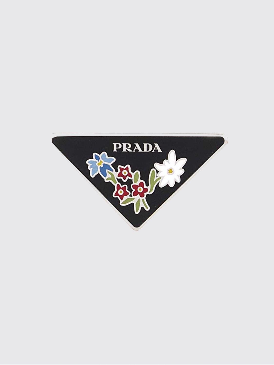 Prada Brooch Woman Silver PRADA