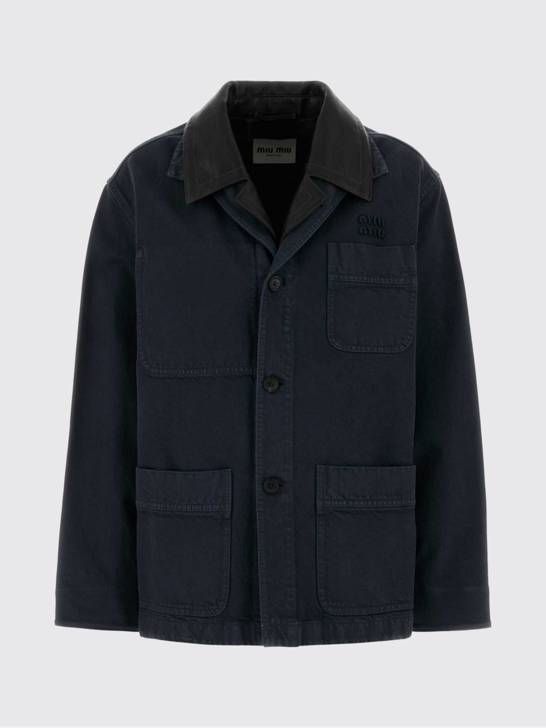 Miu Miu Jacket Woman Navy MIU MIU