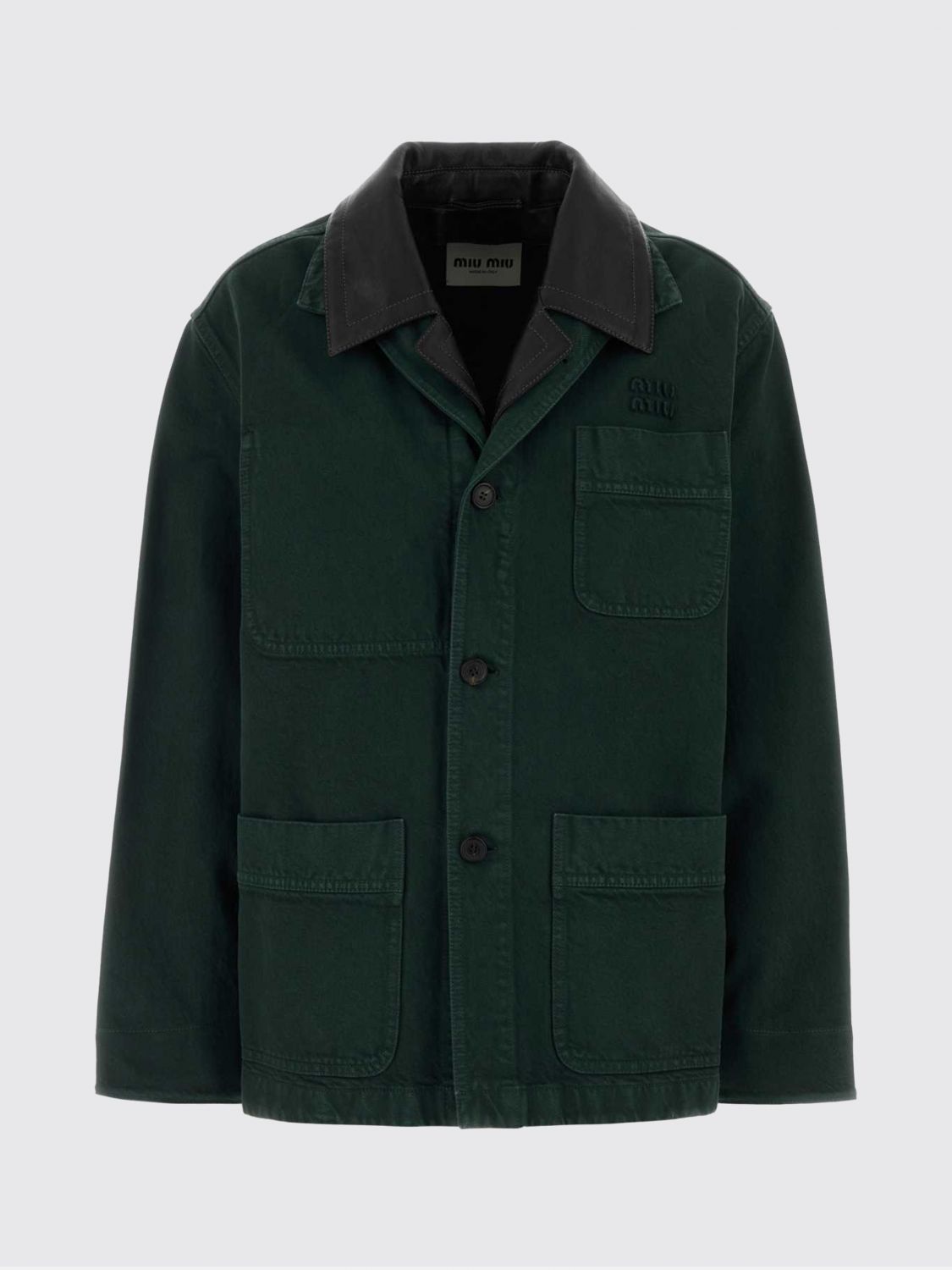 Miu Miu Jacket Woman Bottle Green MIU MIU