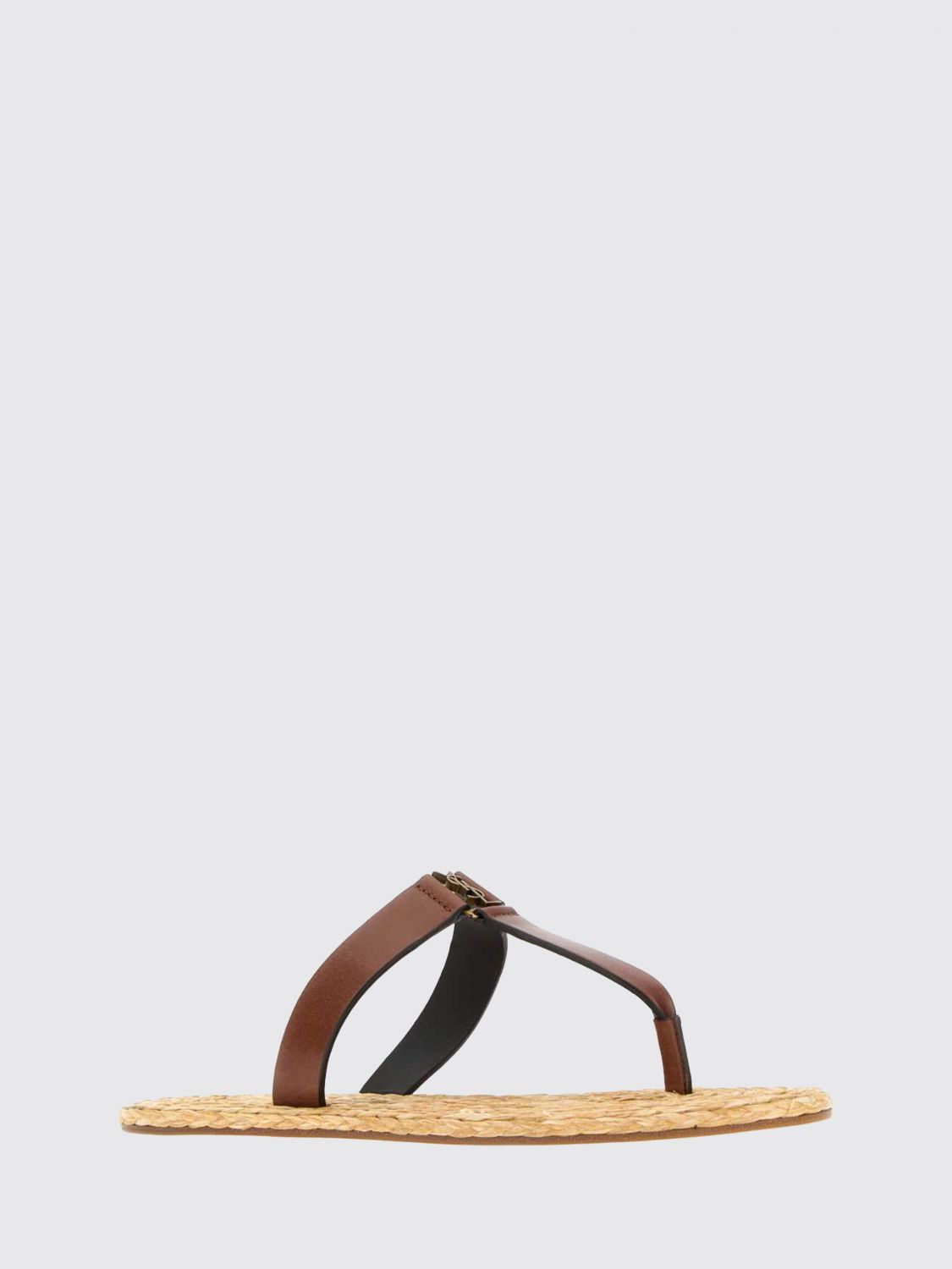 Saint Laurent Heeled Sandal Woman Burnt SAINT LAURENT