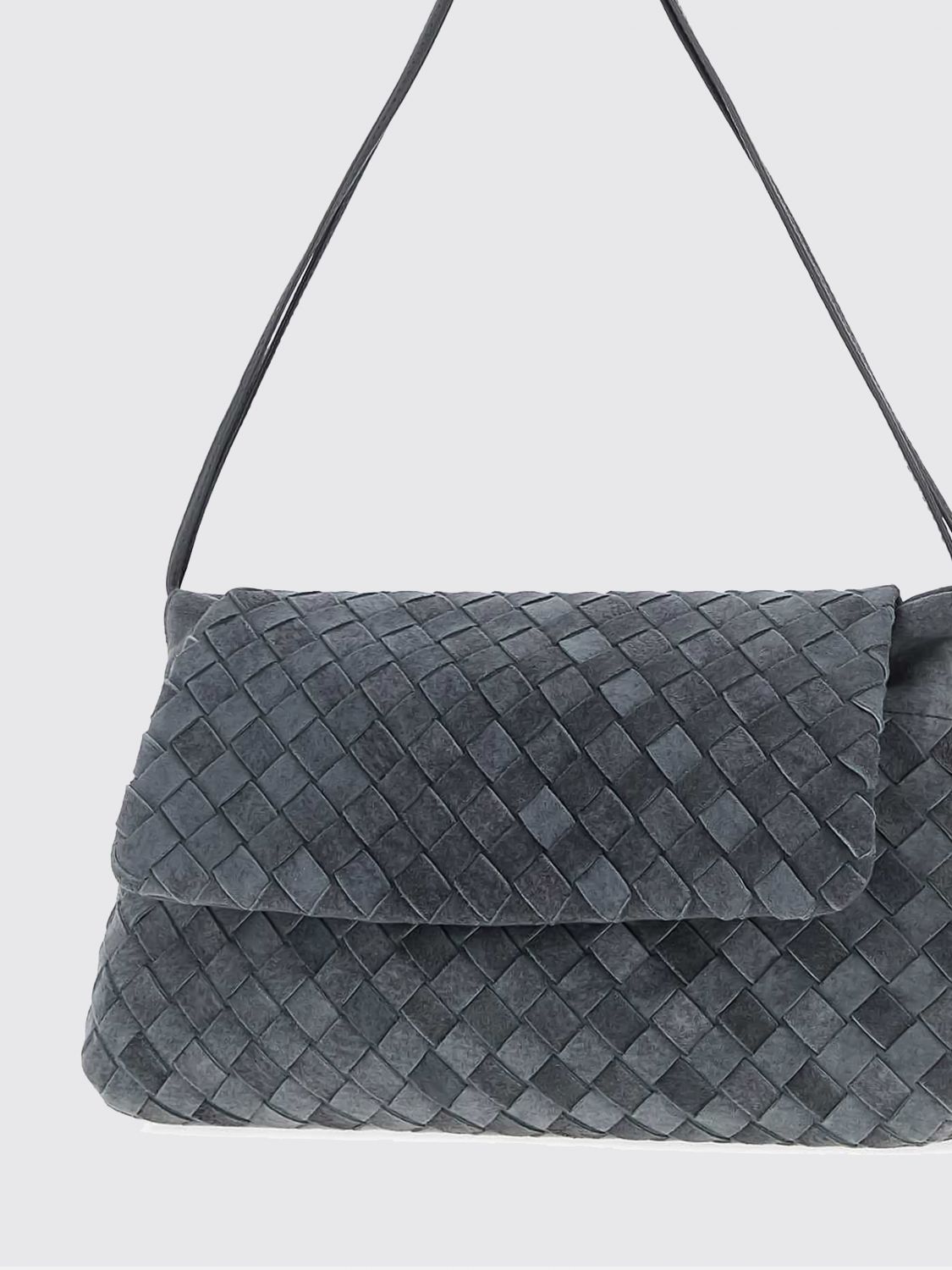 Bottega Veneta Crossbody Bag Woman Grey BOTTEGA VENETA