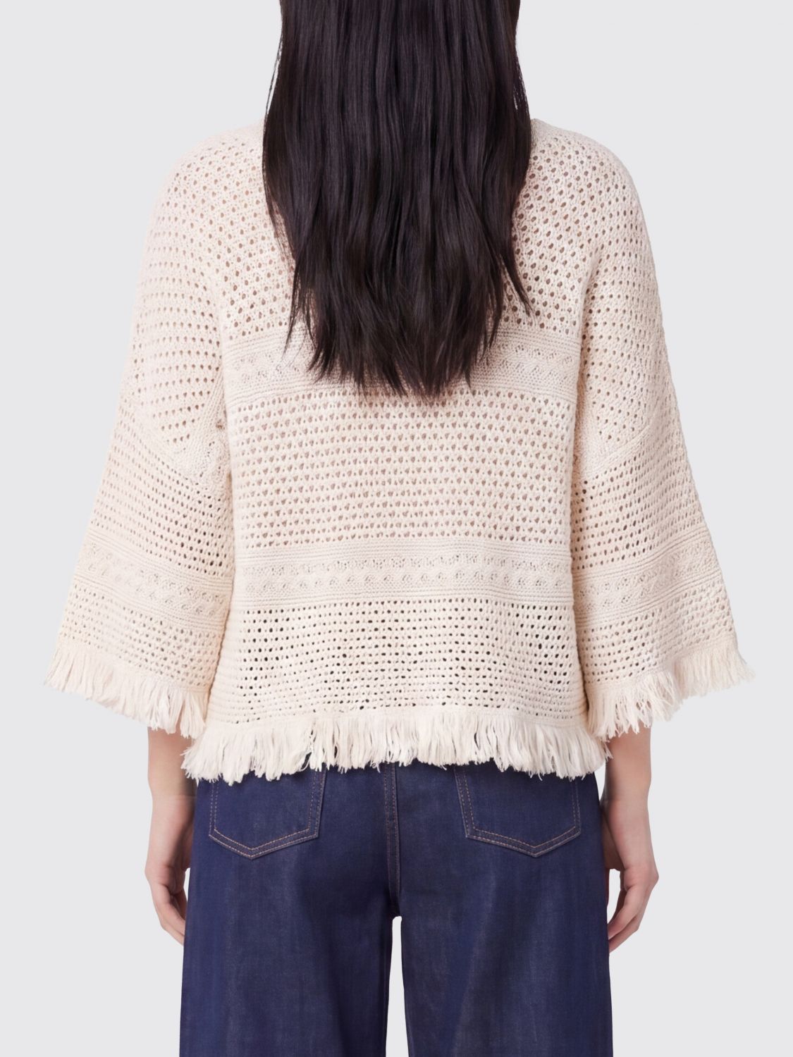 Max Mara Sweater Woman Ecru