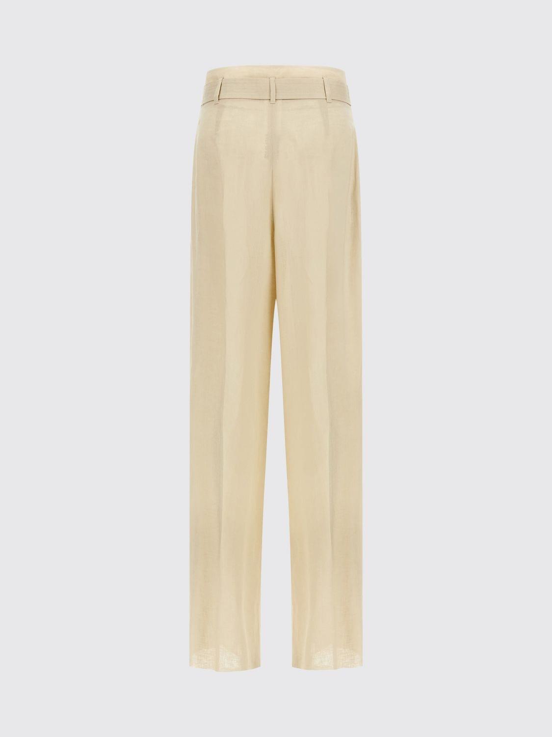 Max Mara Pants Woman Beige MAX MARA