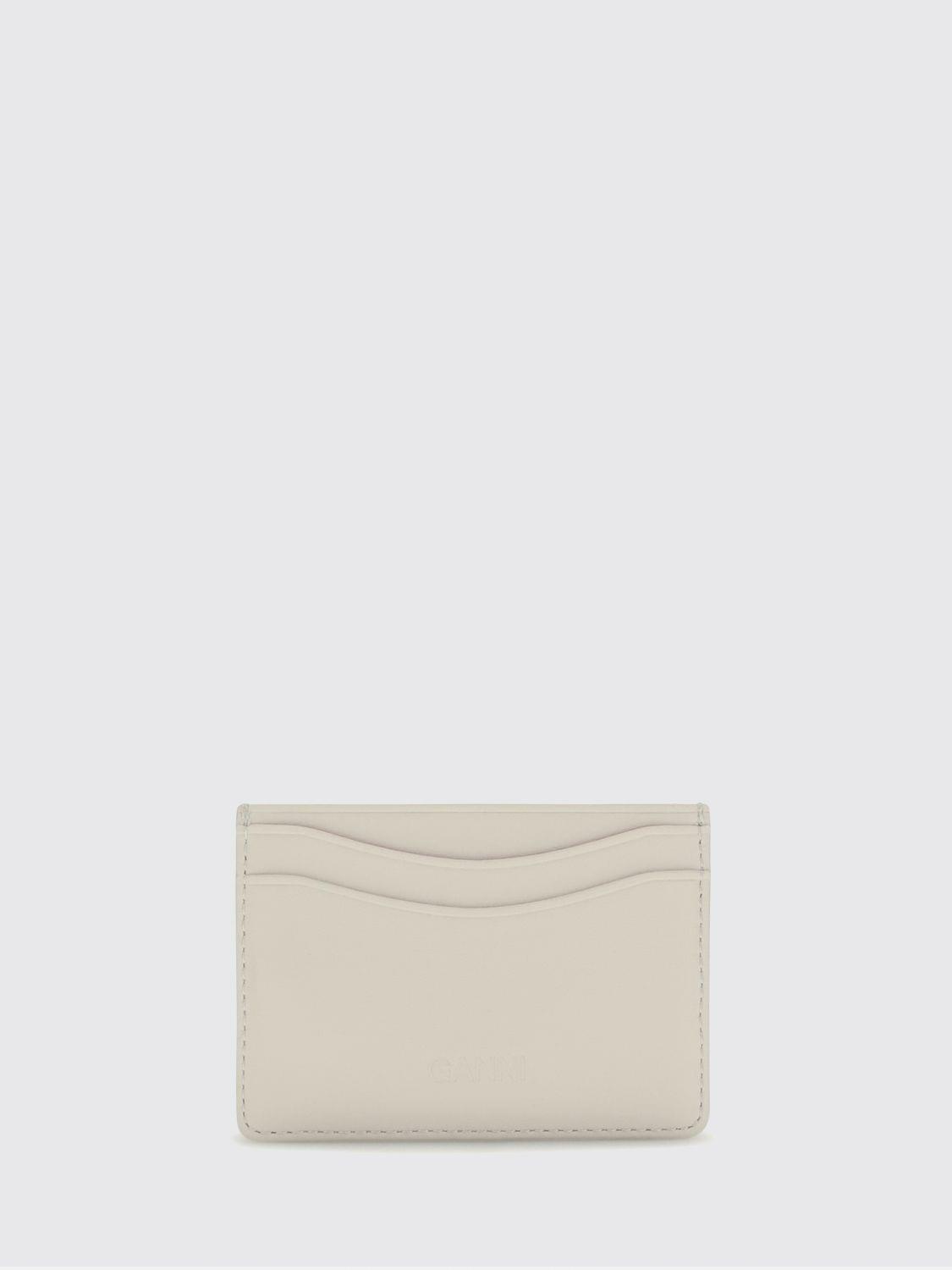 Ganni Women Bou Card Holder With Raspberry Print GANNI
