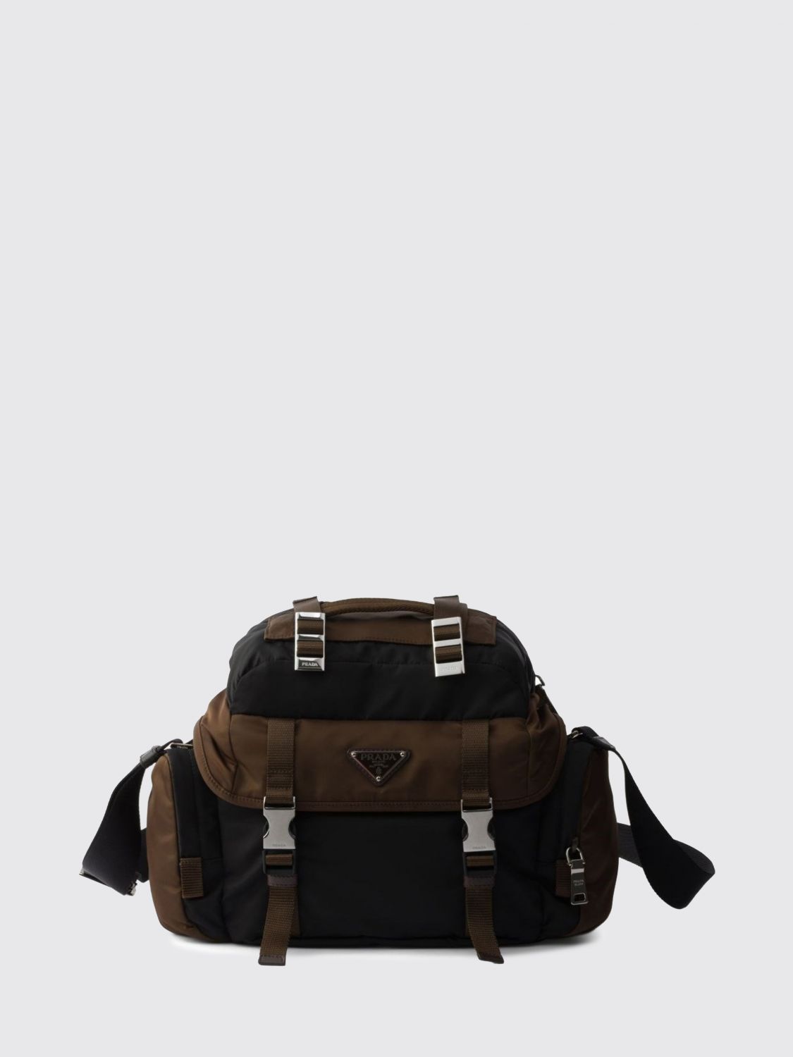 Prada Shoulder Bag Men Brown PRADA
