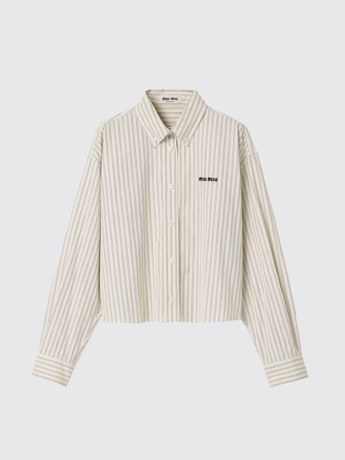 Miu Miu Shirt Woman Cream MIU MIU