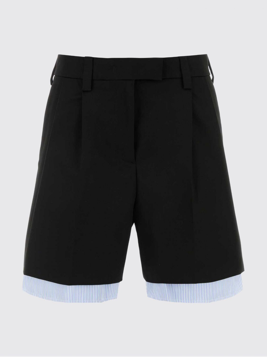 Miu Miu Shorts Woman Black MIU MIU