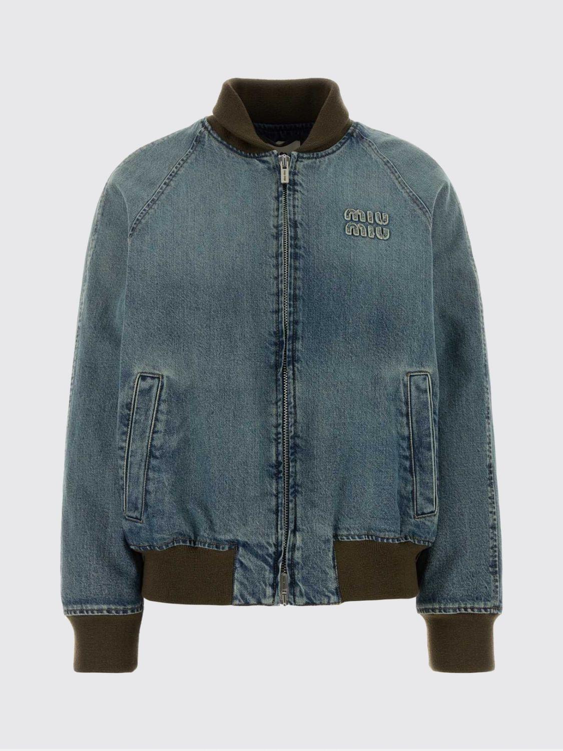 Miu Miu Jacket Woman Blue MIU MIU