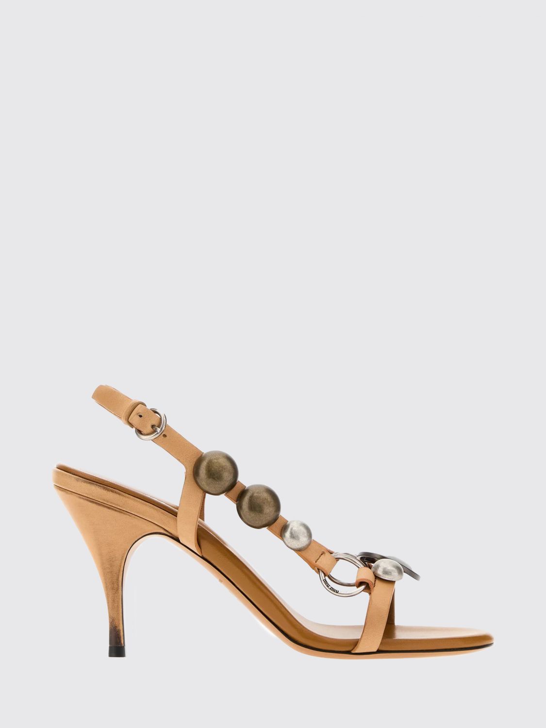 Miu Miu Heeled Sandal Woman Honey MIU MIU