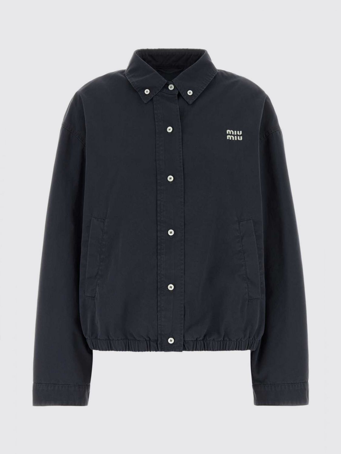 Miu Miu Jacket Woman Smoke Grey MIU MIU