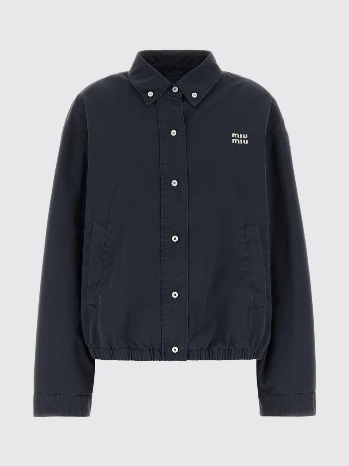 Miu Miu Jacket Woman Smoke Grey MIU MIU