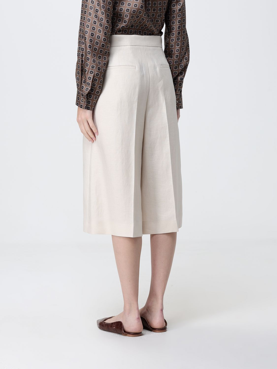 Max Mara Shorts Woman Beige MAX MARA