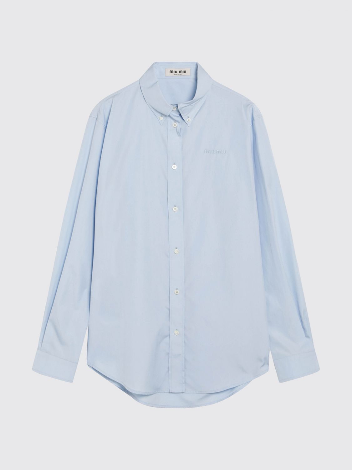 Miu Miu Shirt Woman Blue MIU MIU