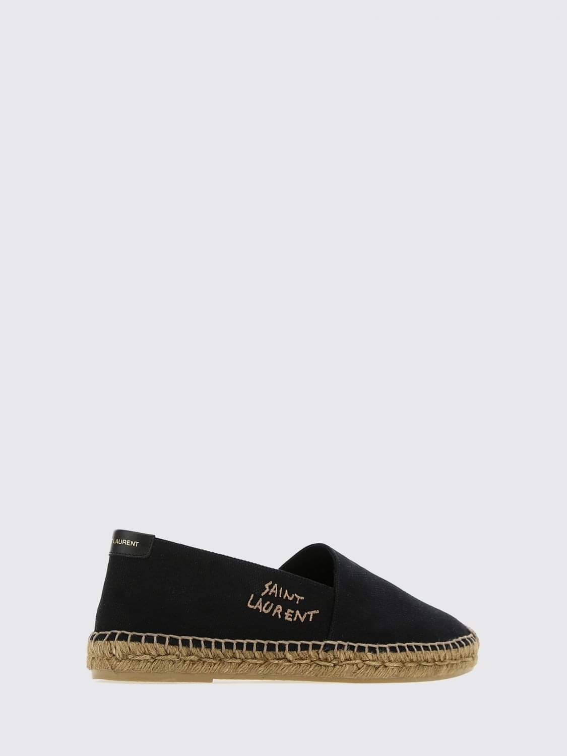 Saint Laurent Men Saint Laurent Classic Espadrilles In Linen And Cotton Canvas With Embroidered Logo SAINT LAURENT