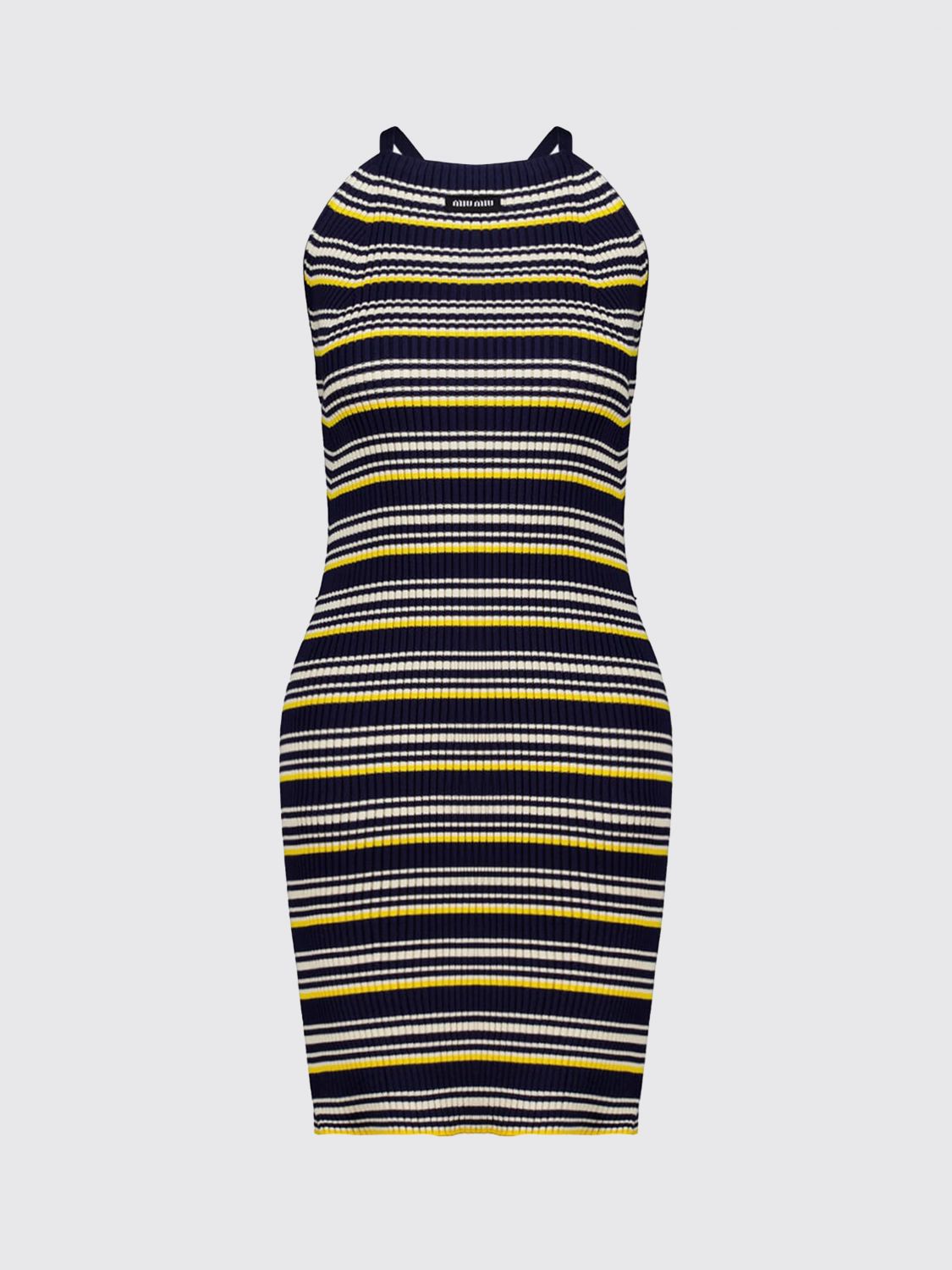 Miu Miu Dress Woman Blue MIU MIU