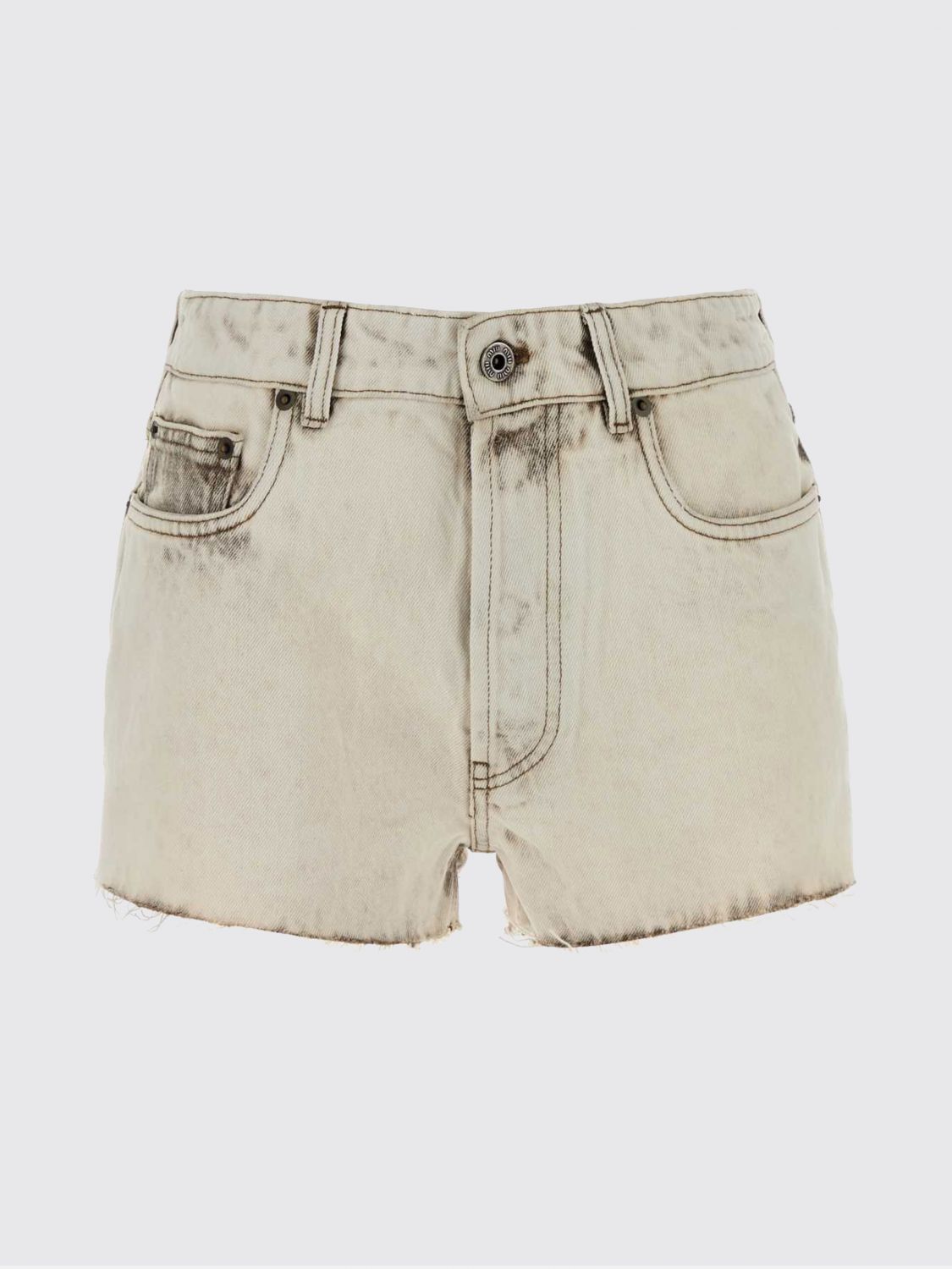 Miu Miu Shorts Woman White MIU MIU
