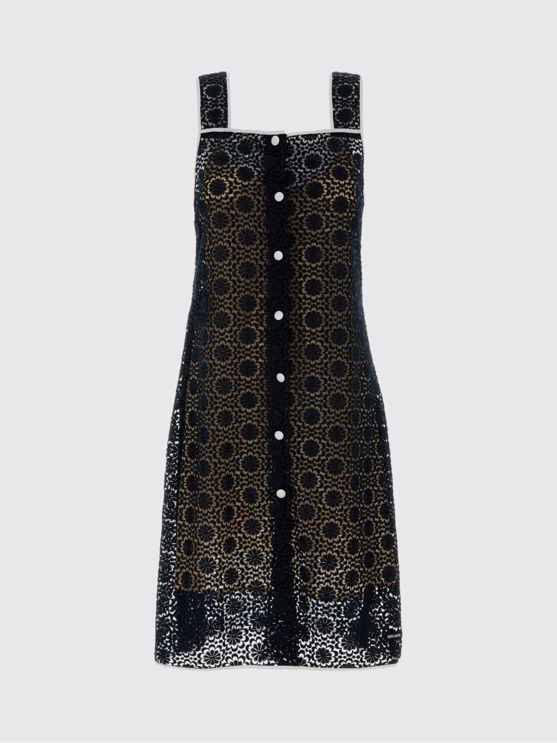 Miu Miu Dress Woman Blue MIU MIU