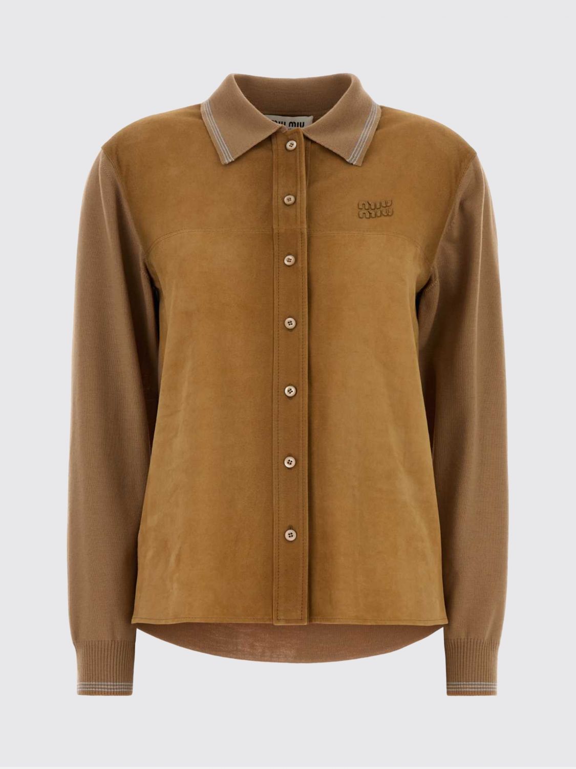 Miu Miu Sweater Woman Camel MIU MIU