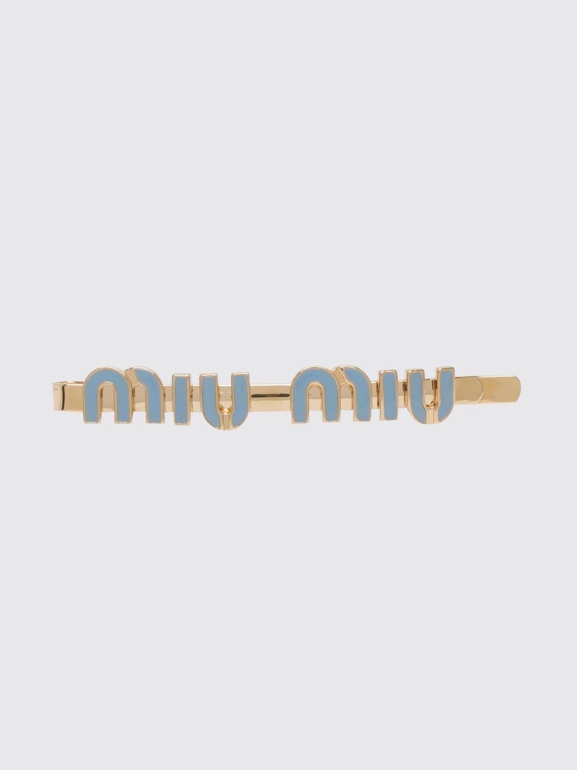 Miu Miu Hair Accessory Woman Sky Blue MIU MIU