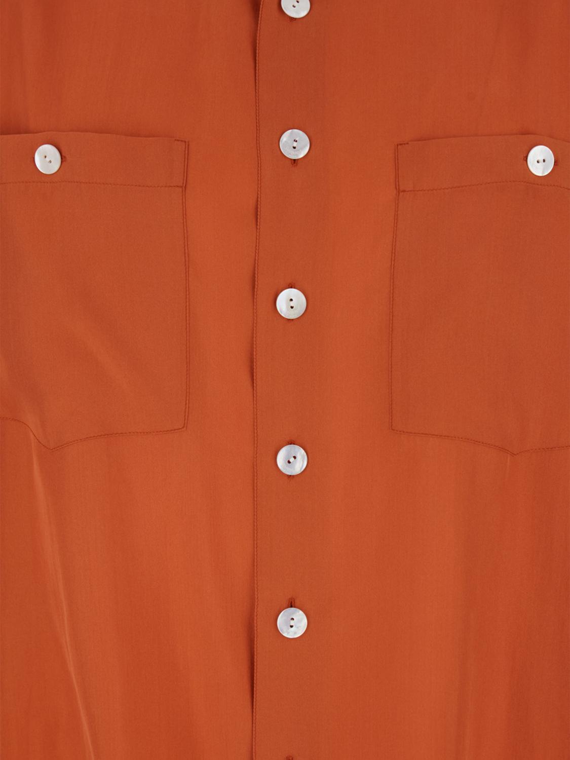 Saint Laurent Men Saint Laurent Silk Casual Shirt With French Collar And Long Sleeves SAINT LAURENT