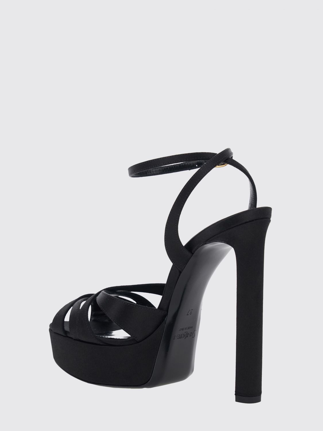 Saint Laurent Heeled Sandal Woman Black SAINT LAURENT