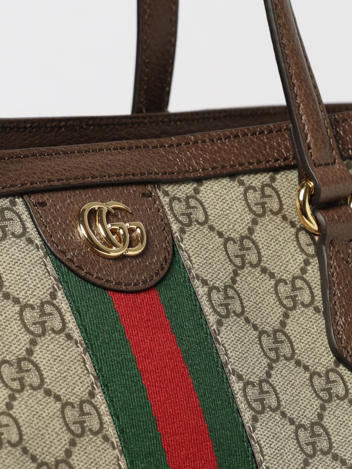 Gucci Women Gucci Ophidia Gg Supreme Shoulder Bag With Web Stripe GUCCI