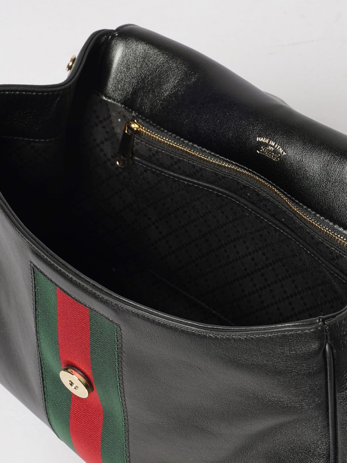 Gucci Women Gucci Paparazzo Leather Top Handle Bag With Web And Horsebit GUCCI