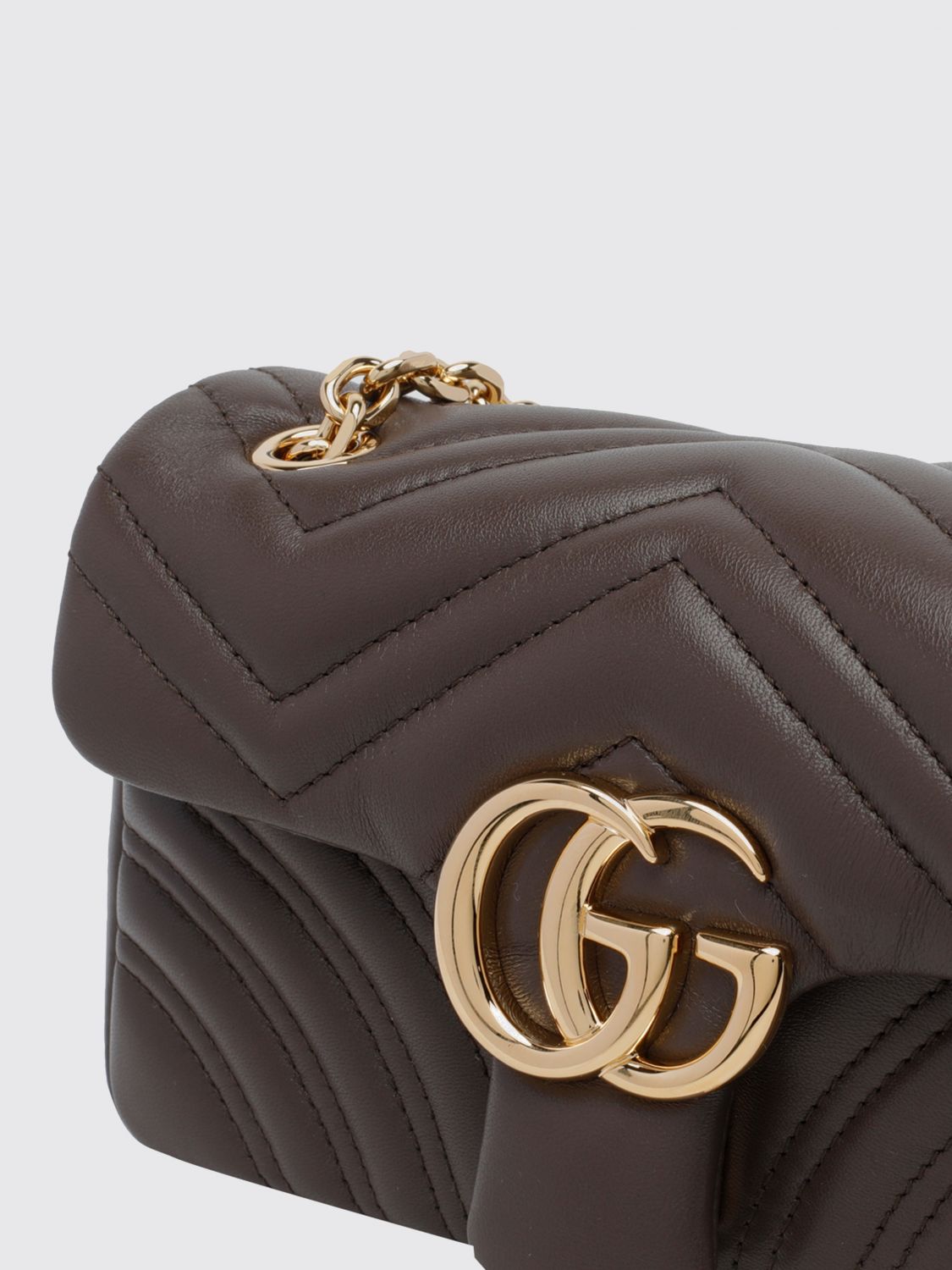 Gucci Women Gucci Gg Marmont Mini Matelasse Nappa Leather Chevron Shoulder Bag GUCCI