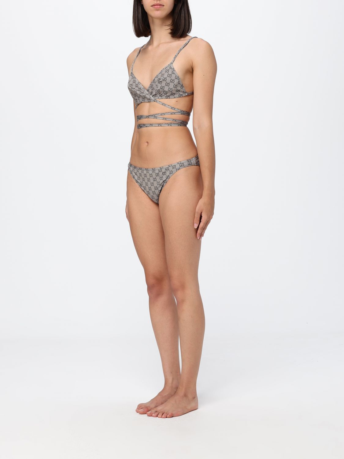Gucci Gg Monogram Jersey Triangle Bikini GUCCI