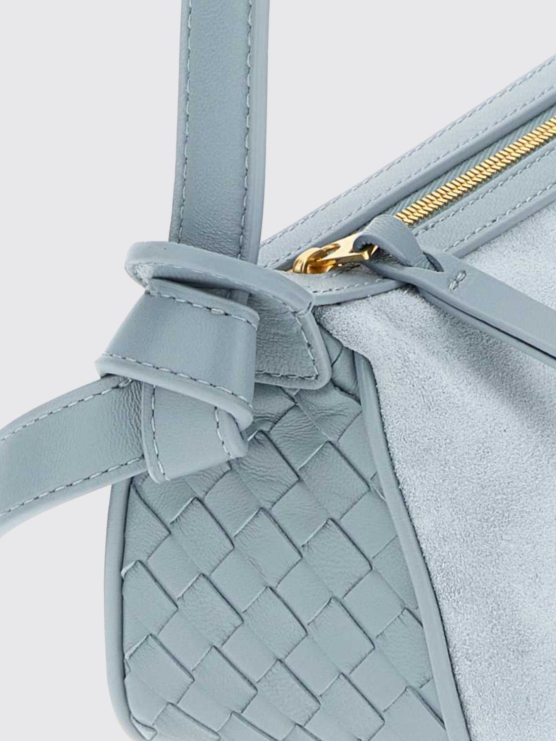 Bottega Veneta Women Small Nodo Intrecciato Suede Bottega Veneta Shoulder Bag BOTTEGA VENETA