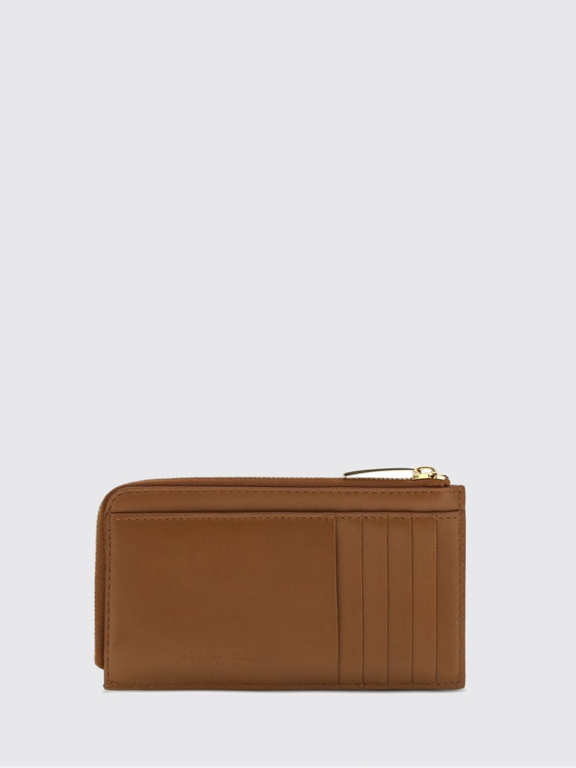 Bottega Veneta Women Zipped Flat Card Holder Bottega Veneta In Intrecciato Lambskin Leather BOTTEGA VENETA
