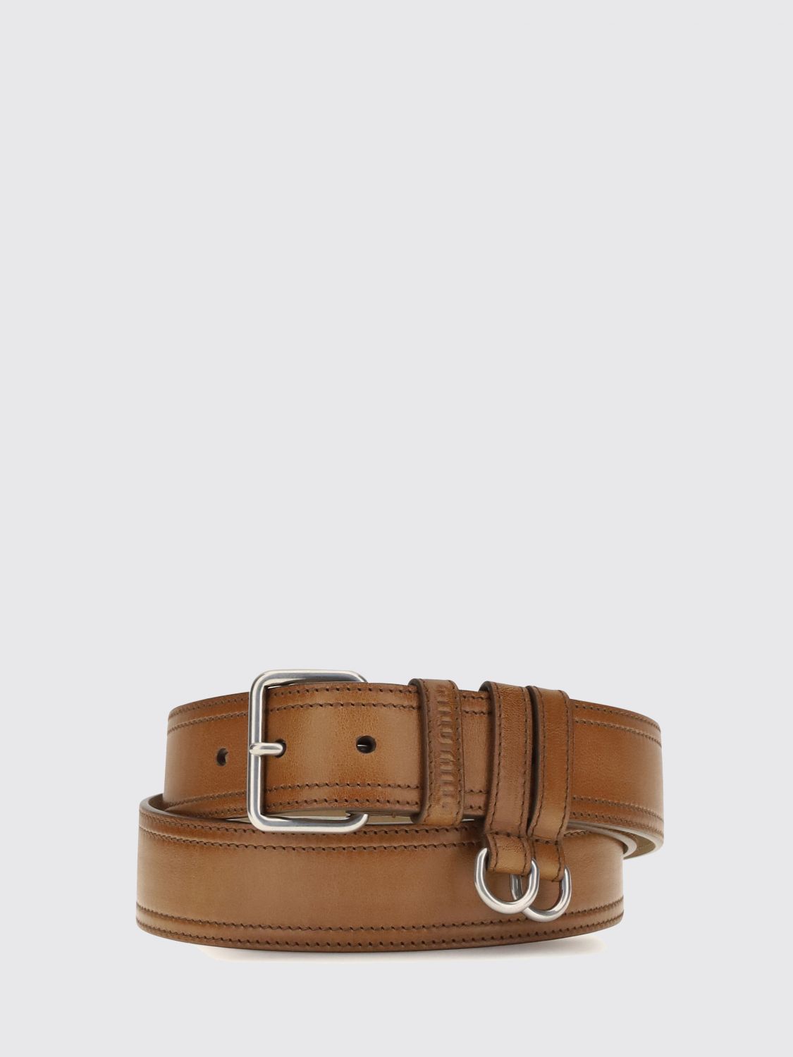 Miu Miu Belt Woman Brown MIU MIU