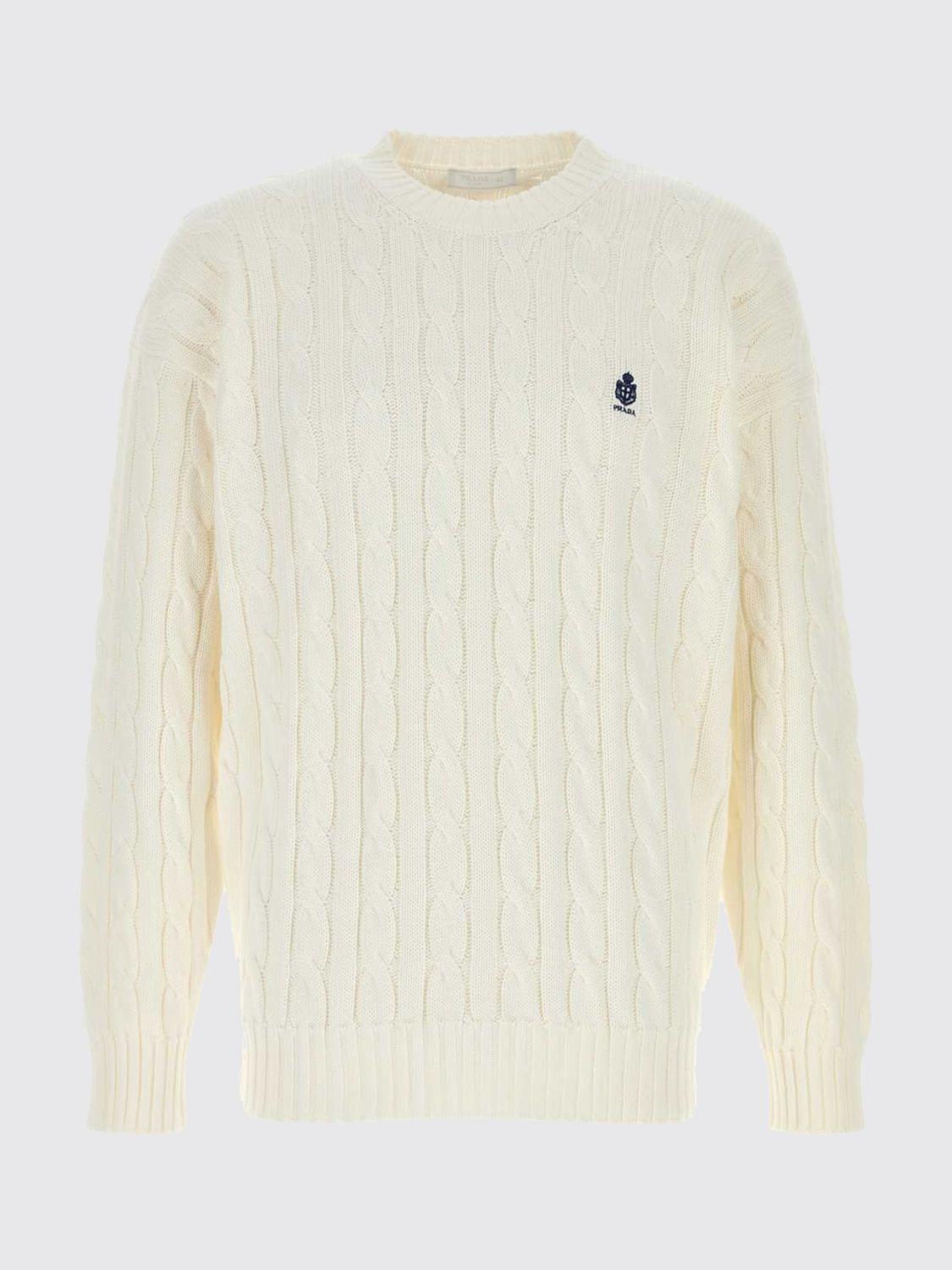 Prada Sweater Men White PRADA