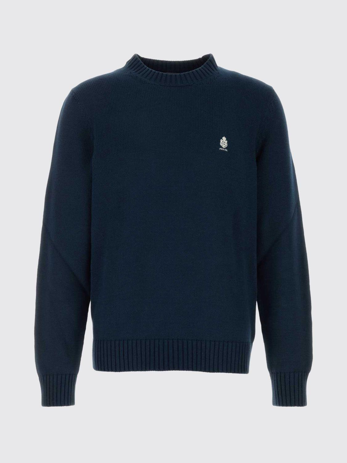 Prada Sweater Men Blue PRADA