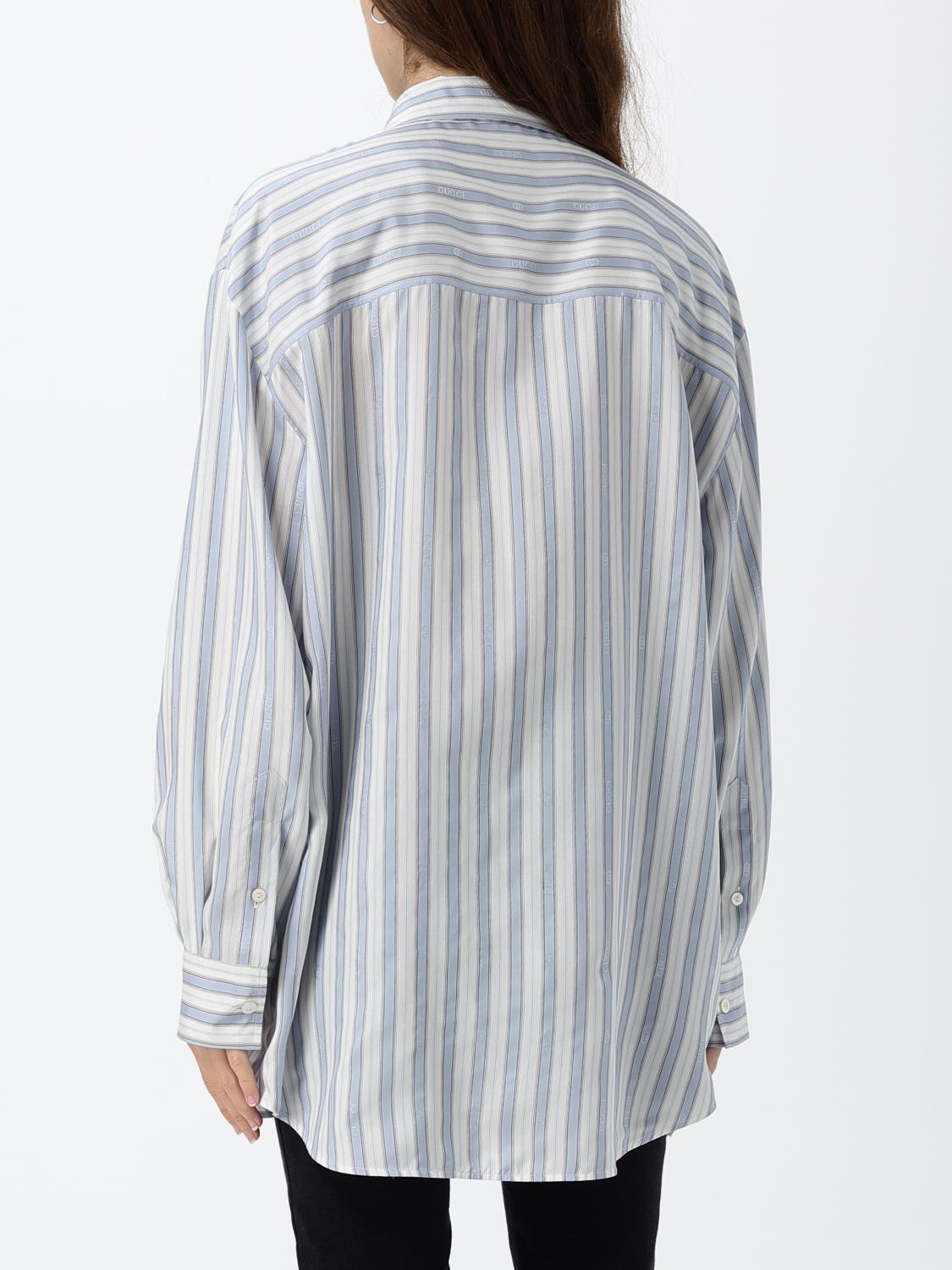 Gucci Shirt Woman Gnawed Blue GUCCI