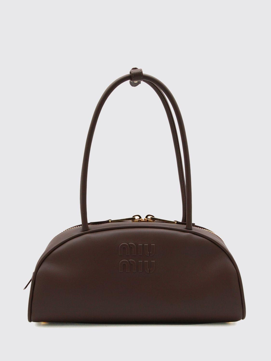Miu Miu Shoulder Bag Woman Brown MIU MIU