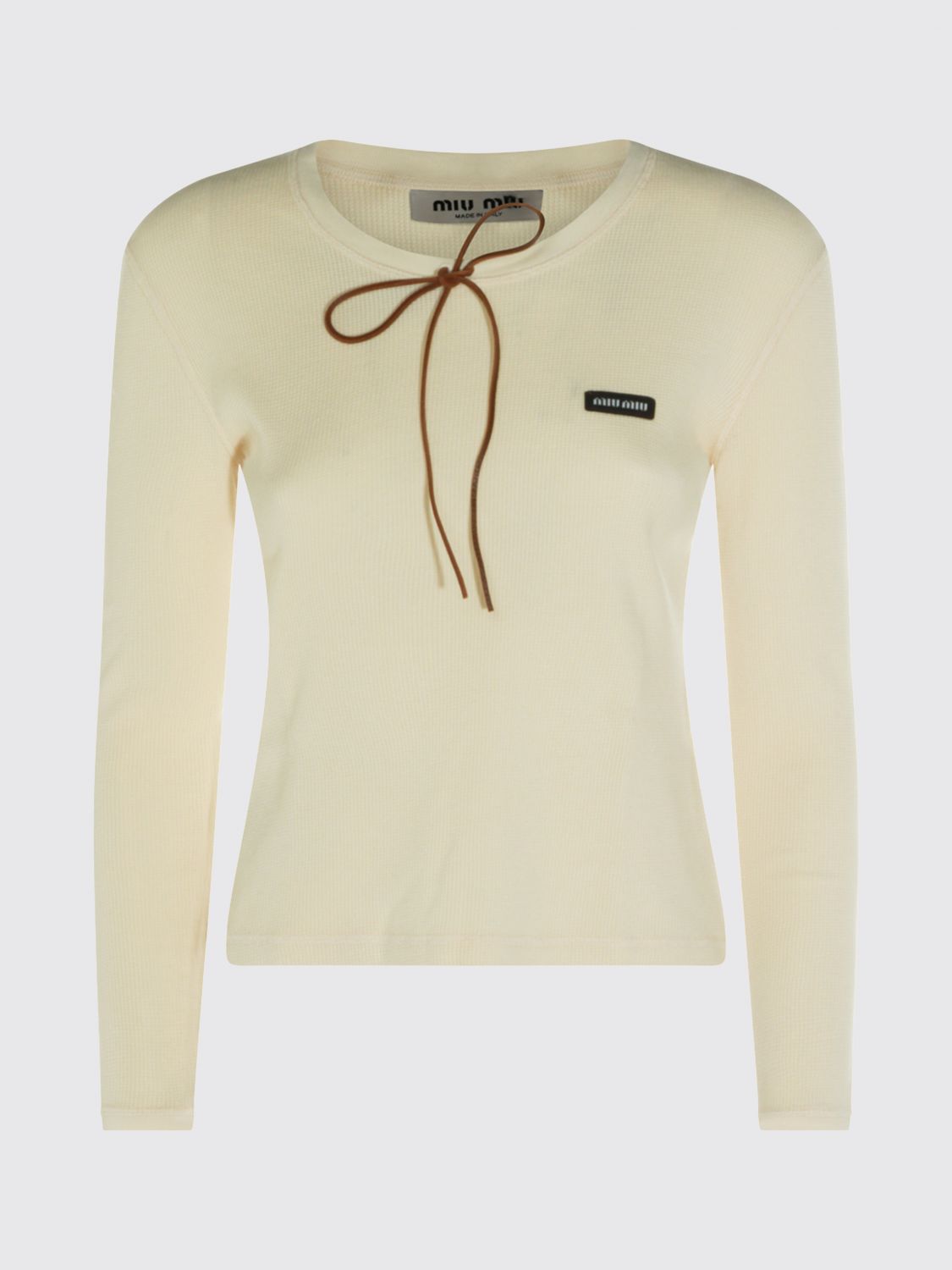 Miu Miu Top Woman Ecru MIU MIU