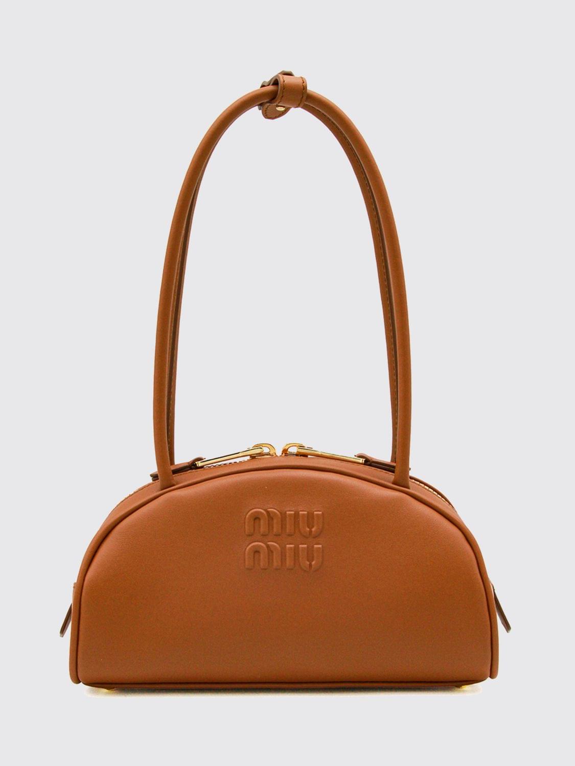 Miu Miu Shoulder Bag Woman Brown MIU MIU