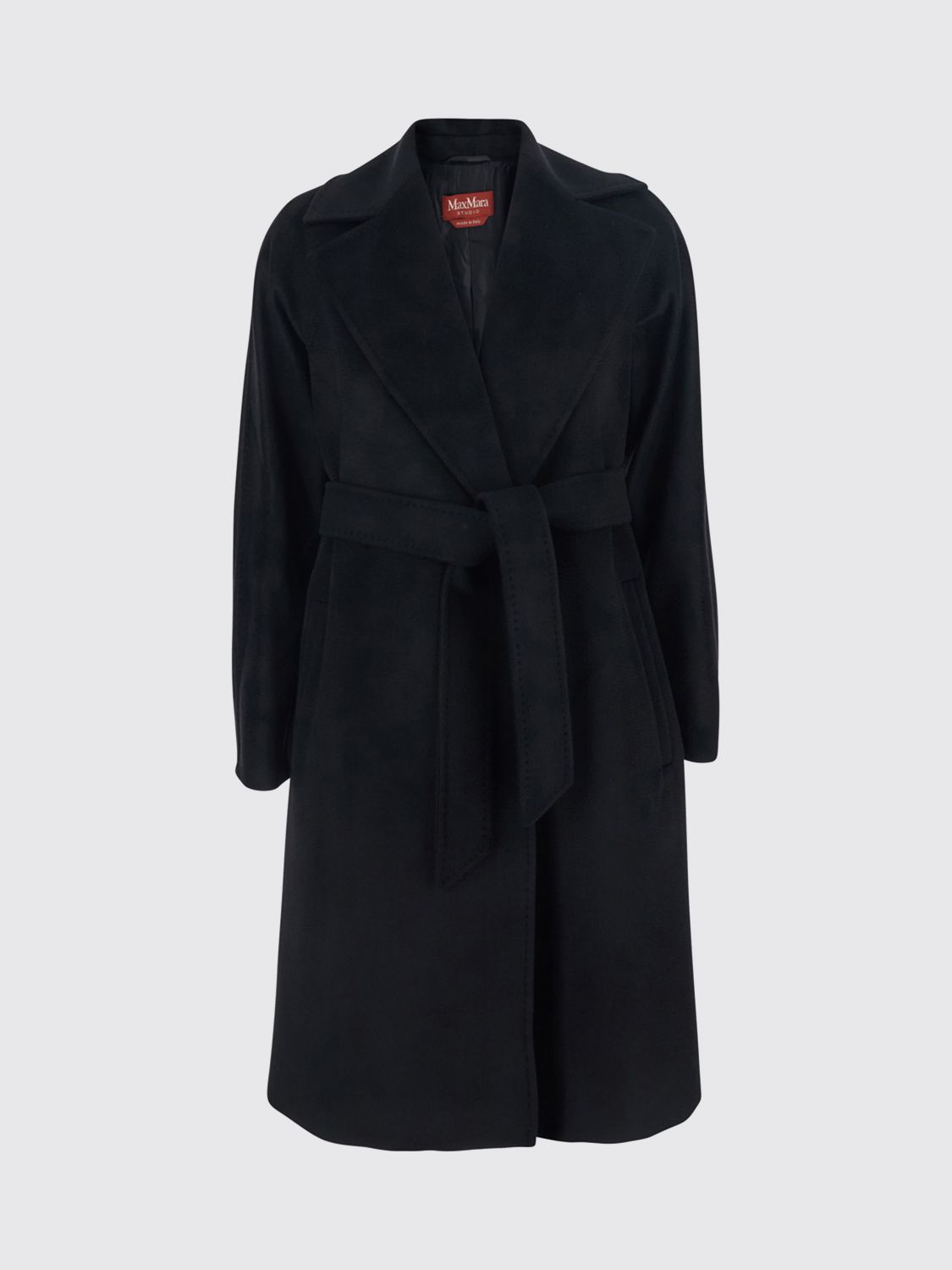 Max Mara Studio Coat Woman Black MAX MARA STUDIO