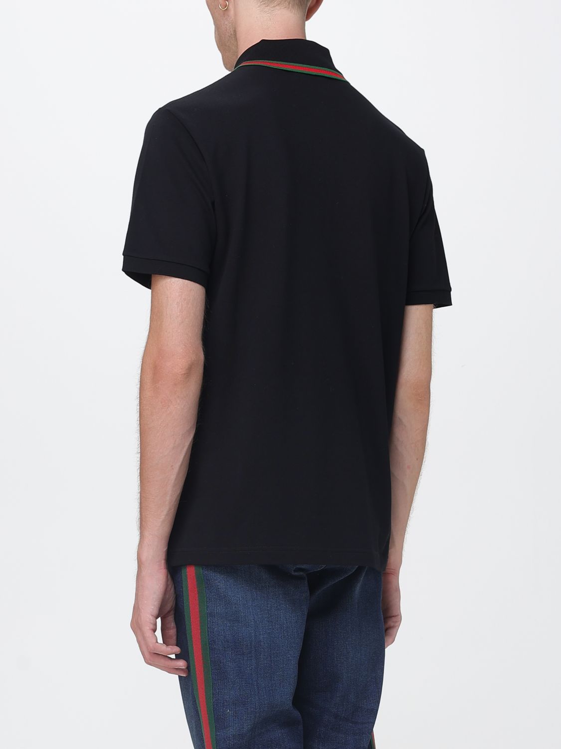 Gucci Polo Shirt Men Black GUCCI