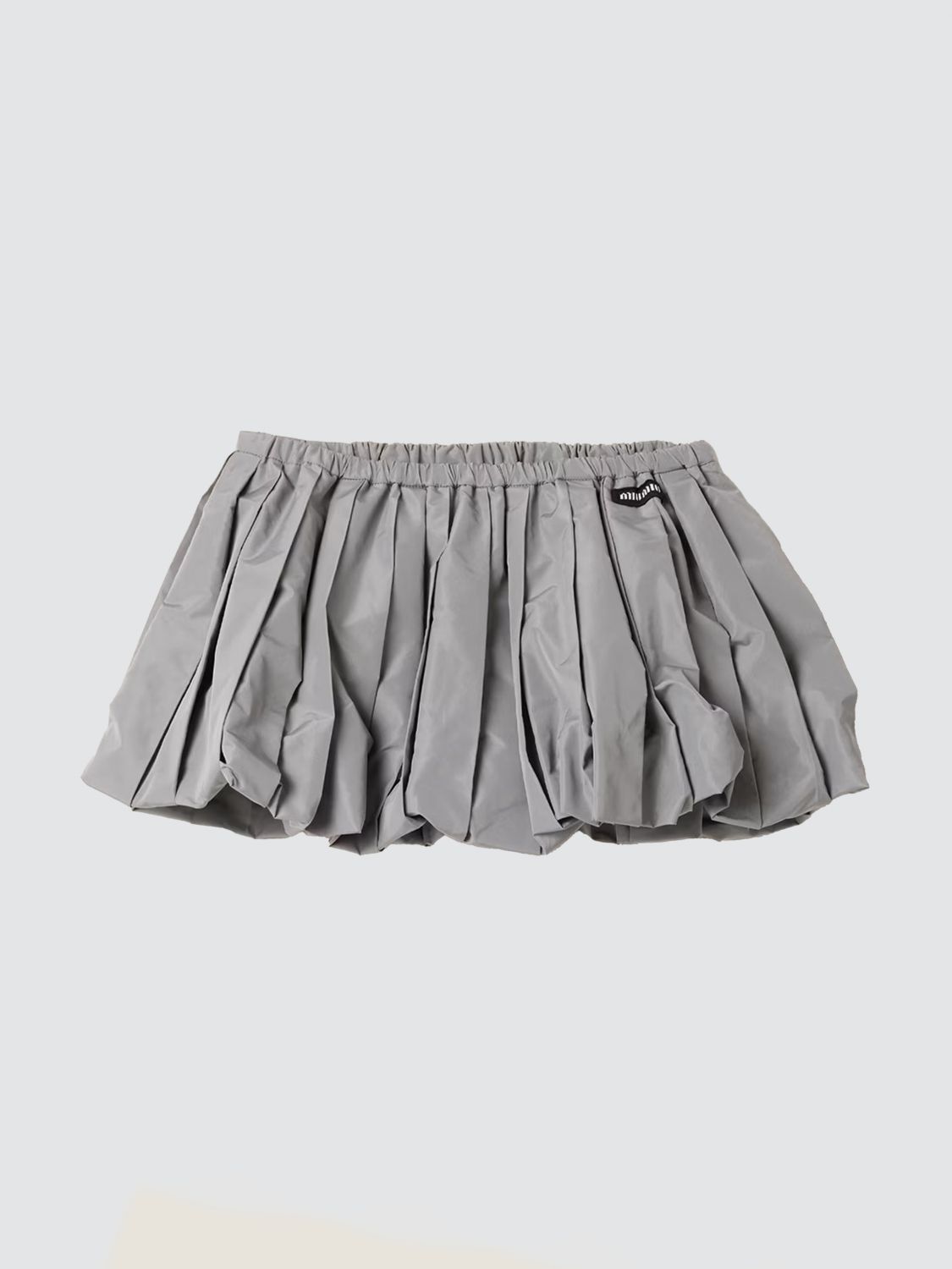 Miu Miu Skirt Woman Grey MIU MIU