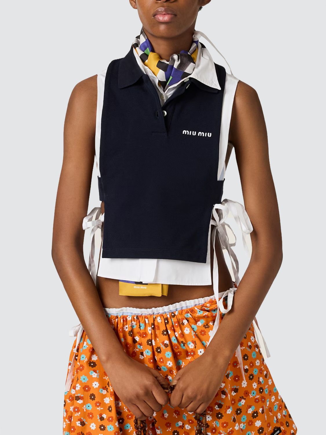 Miu Miu Top Woman Blue MIU MIU