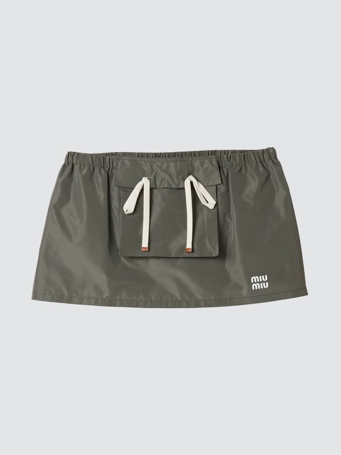 Miu Miu Skirt Woman Green MIU MIU