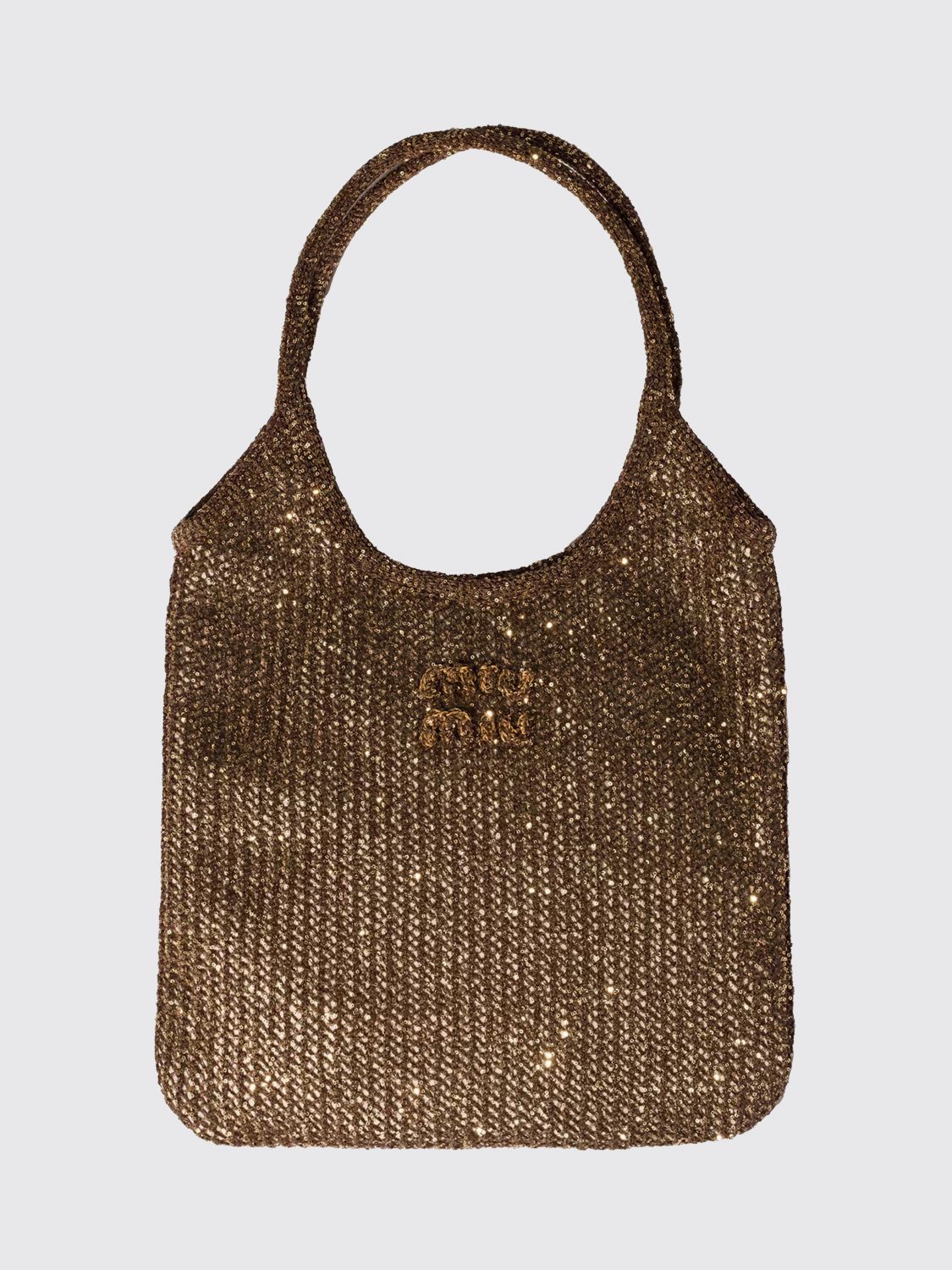 Miu Miu Shoulder Bag Woman Beige MIU MIU