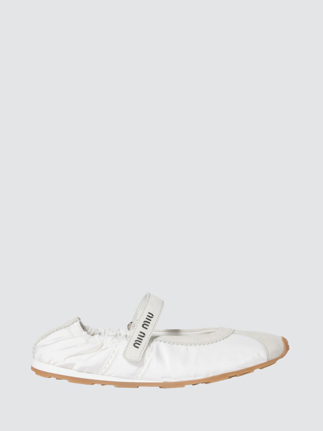 Miu Miu Ballet Flat Woman White MIU MIU
