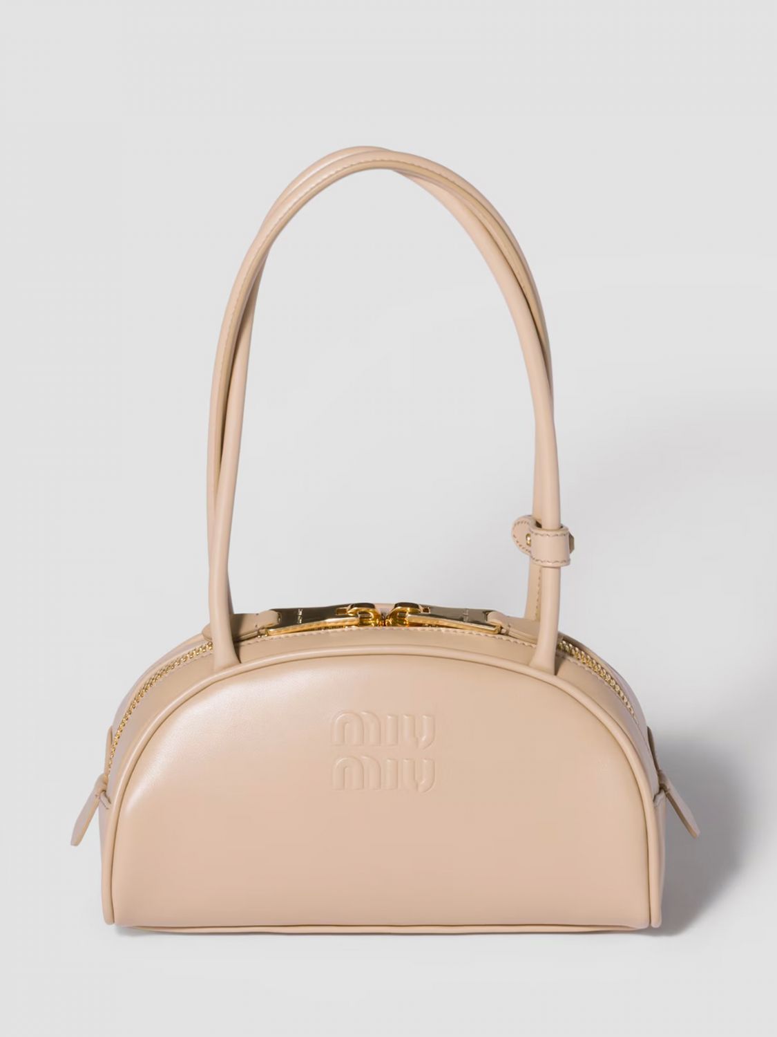 Miu Miu Shoulder Bag Woman Beige MIU MIU