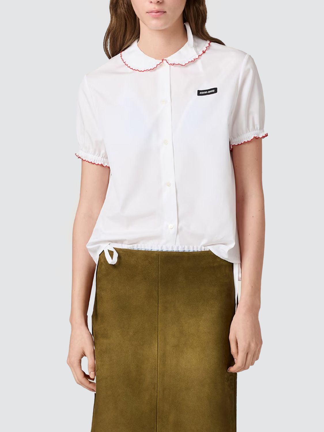 Miu Miu Shirt Woman White MIU MIU